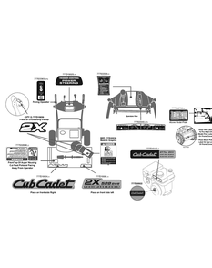 Label Map 31bh54tt710 Diagram and Parts List for 2X528SWE (31BH54TT709-31BH54TT710-31BH54TT756)(2015) Cub Cadet Snow Blower